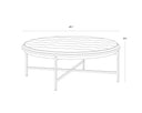 Round Piccolo Prosecco Ottoman Ethel by Matho Sun, view 5
