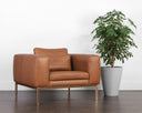 Behike Saddle Leather Armchair Burr by Matho Sun, view 5