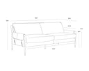 Brown Vault Fog / Bravo Cognac Sofa Mauti by Matho Sun, view 7