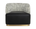 Bravo Black / Halton Birch Lounge Chair Brinda Swivel by Matho Sun, view 2