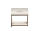 Small Champagne Gold Cream Nightstand Rebel by Matho Sun, view 2