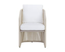 Greige Stinson White Dining Armchair Allariz by Matho Sun, view 2