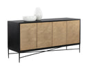 Black / Champagne Gold Sideboard Algarve by Matho Sun