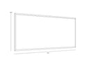 72" X 30" Black Frame Landscape Mystic Mountain by Matho Sun, view 7