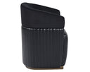 Abbington Black / Cantina Black Lounge Chair Genval Wheeled by Matho Sun, view 2