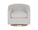 Gold Belfast Heather Grey Lounge Chair Hazel Swivel by Matho Sun, view 2