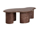 Marble Look Mocha Coffee Table Isola by Matho Sun, view 2