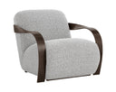 Dark Bronze Helios Check Black Lounge Chair Sonesta by Matho Sun