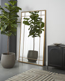 Brass Floor Mirror Pasadena by Matho Sun, view 3