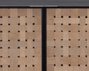 Large Suede Light Tan Leather Sideboard Omari by Matho Sun, view 7