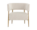 Dove Cream Lounge Chair Maestro by Matho Sun, view 2