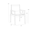 Black Dining Armchairs set of 2 Merano by Matho Sun, view 8