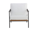 Stinson White Armchair Milan by Matho Sun, view 3