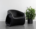 Black Lounge Chair Orson by Matho Sun, view 5