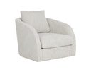 Sauble Greige Lounge Chair Wexford Swivel by Matho Sun
