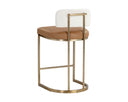 Napa Cognac / Rhea Light Barley Counter Stool Larissa by Matho Sun, view 4