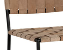 Suede Light Tan Leather Counter Stool Omari by Matho Sun, view 4
