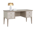 White Ceruse Oyster Shagreen Desk Pattinson by Matho Sun