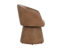 Copley Cognac Dining Armchair Etta Swivel by Matho Sun, view 3