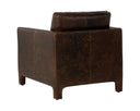 Chocolate Leather Lounge Chair Rodney by Matho Sun, view 4
