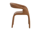 Milliken Cognac Dining Armchair Atika by Matho Sun, view 3