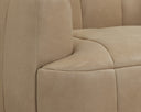Dark Brown Sahara Sand Leather Armchair Tadeo Swivel by Matho Sun, view 6