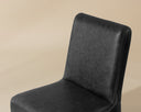 Marseille Black Leather Dining Chair Cascata by Matho Sun, view 8