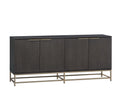 Large Gold Charcoal Grey Sideboard Rebel by Matho Sun