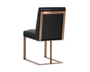 Antique Brass Cantina Black Dining Chair Dean by Matho Sun, view 3