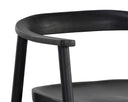 Black Dining Armchair Jeremy by Matho Sun, view 6