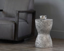 Marble Look Grey End Table Cara by Matho Sun, view 4