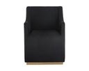 Abbington Black Dining Armchair Zane Wheeled by Matho Sun, view 2