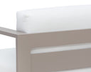 Greige Stinson White Armchair Tavira by Matho Sun, view 7