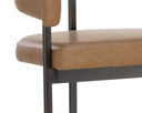 Gunmetal Milliken Cognac Counter Stool Marris by Matho Sun, view 5
