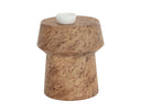 Burl Look End Table Brie by Matho Sun