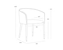 Abbington Black / Napa Black Dining Armchair Asher by Matho Sun, view 8