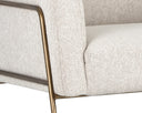 Dove Cream Lounge Chair Cybil by Matho Sun, view 5