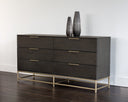 Small Gold Charcoal Grey Dresser Rebel by Matho Sun, view 4