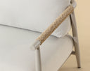 Greige Palazzo Cream Lounge Chair Muros by Matho Sun, view 7