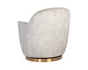 Nono Cream Lounge Chair Casey Swivel by Matho Sun, view 4