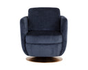 Bergen Navy Lounge Chair Gilley Swivel by Matho Sun, view 2