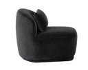 Shadow Grey Chair Soraya Swivel Armless by Matho Sun, view 3