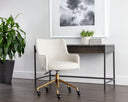Beige Linen Office Chair Franklin by Matho Sun, view 5