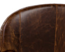 Chocolate Leather Lounge Chair Bastoni by Matho Sun, view 8