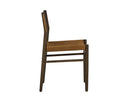 Nubuck Caramel Leather Dining Chair Argus by Matho Sun, view 3