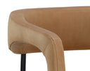 Ludlow Sesame Leather Barstool Mavia by Matho Sun, view 6