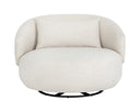 Effie Linen Lounge Chair Walsh Swivel by Matho Sun, view 2