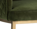 Forest Green Dining Armchair Cornella by Matho Sun, view 7