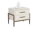 Oyster Nightstand Weldrick by Matho Sun