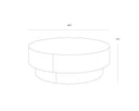 Milliken Cognac Ottoman Arlo by Matho Sun, view 5